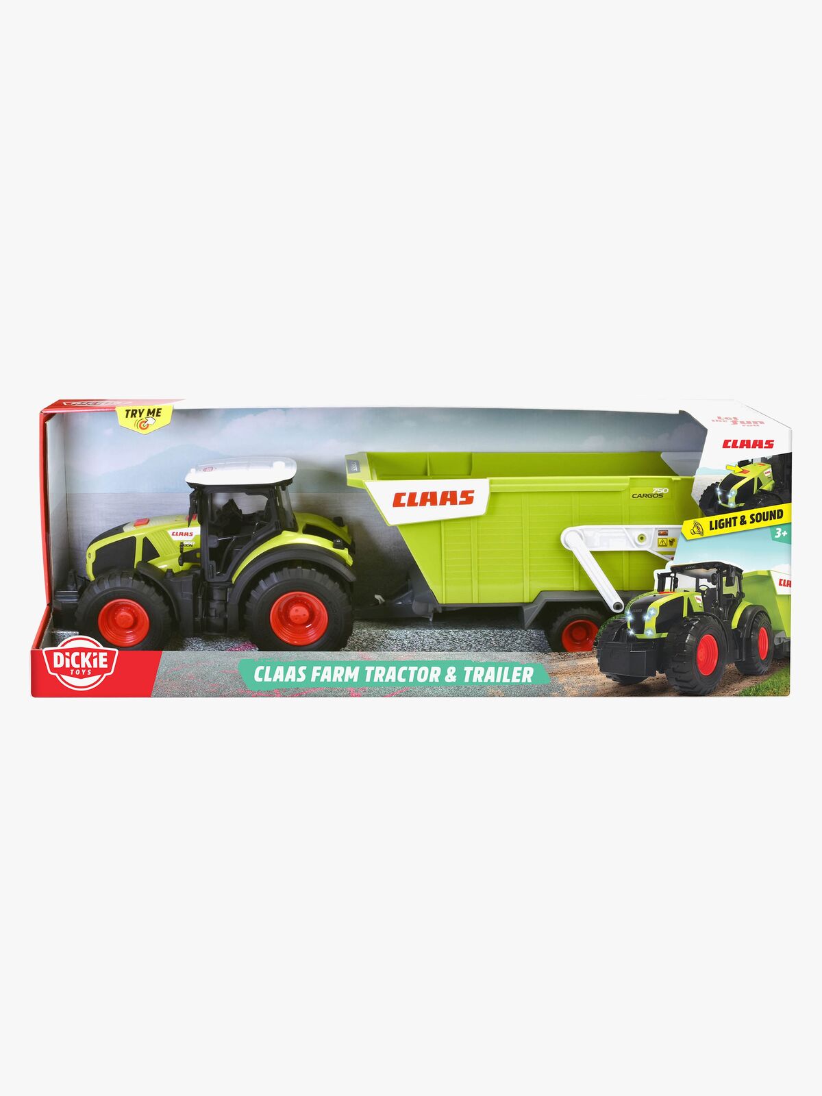 Dickie Toys CLAAS Traktor med Anhænger