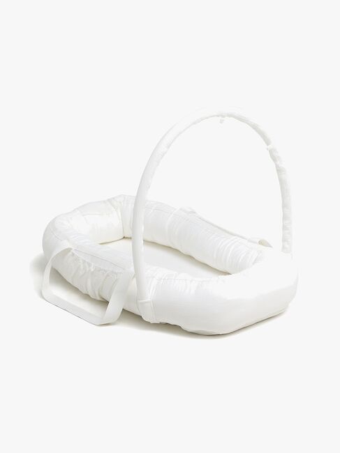 Alice & Fox ALBA Babynest med Håndtag, White Muslin