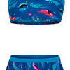 Color Kids Bikini m. Nederdel UPF40+, Blue Sapphire