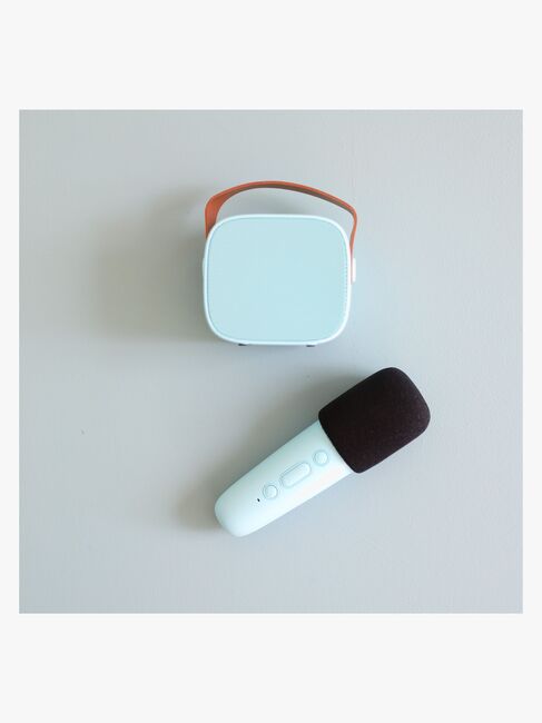 Lalarma Bluetooth-højttaler med Trådløs Mikrofon, Blå