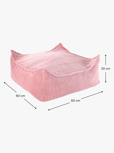 Wigiwama Kvadrat Puf, Pink Mousse