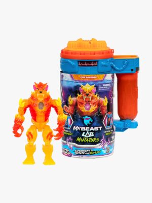 MrBeast Lab Mutators Mutation Chamber Actionfigur Flame Panther