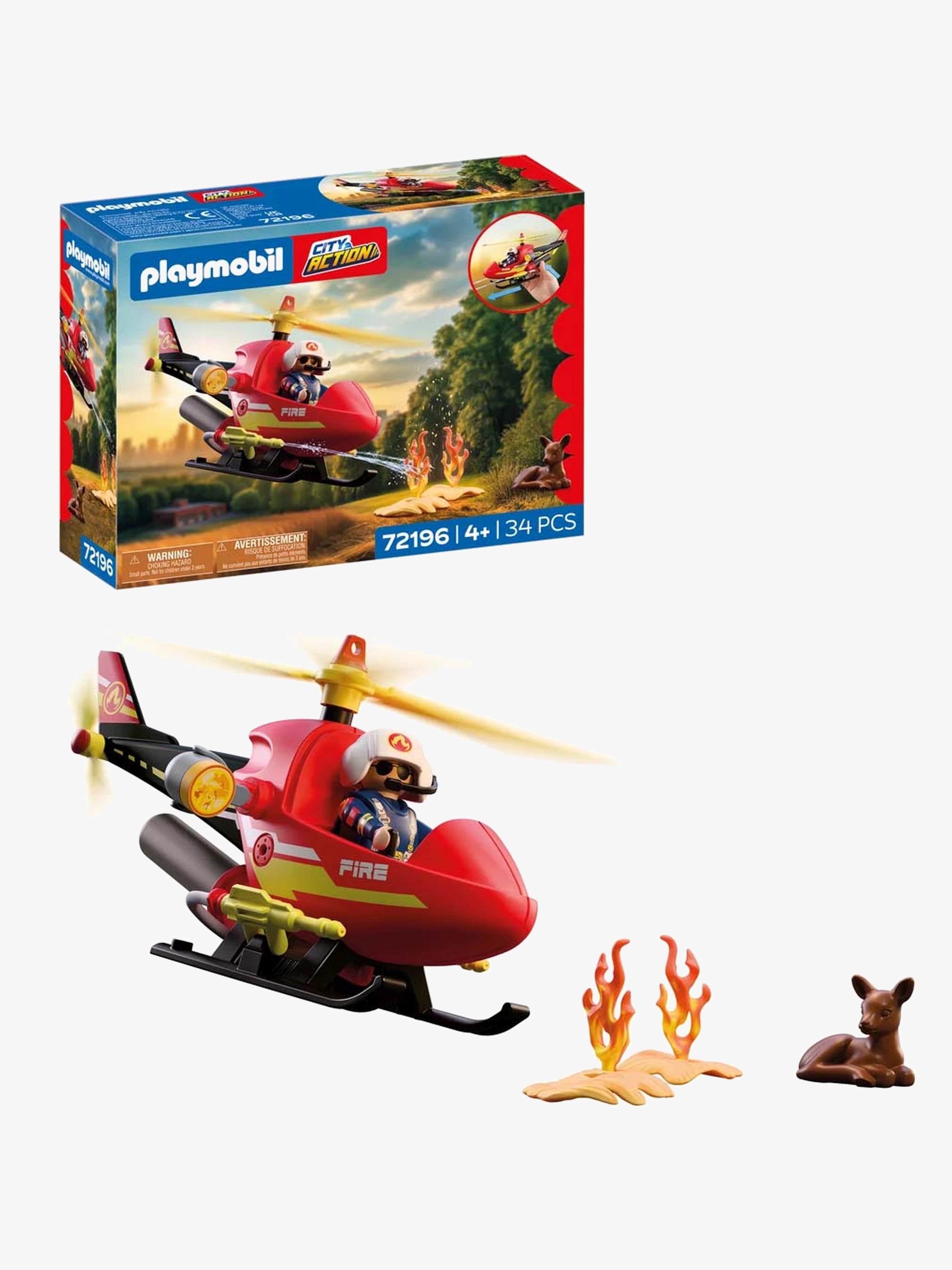 Playmobil City Action Brandhelikopter, Flerfarvet