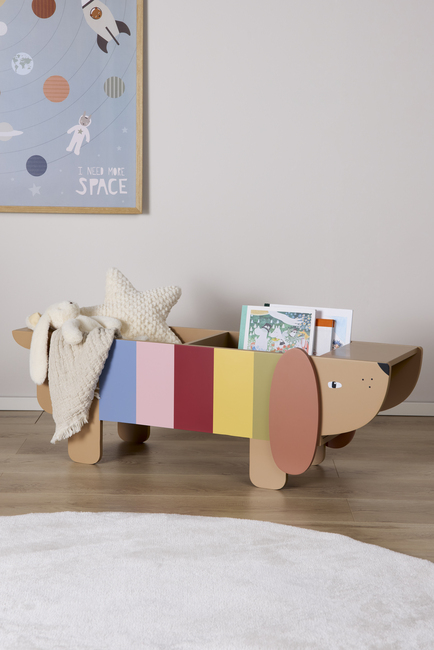 Bloomingville Charlie Bogreol, Brun