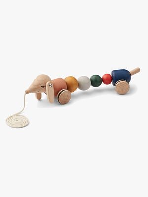 LIEWOOD Barthes Pull Along Aktivitetslegetøj, Golden Caramel Multi