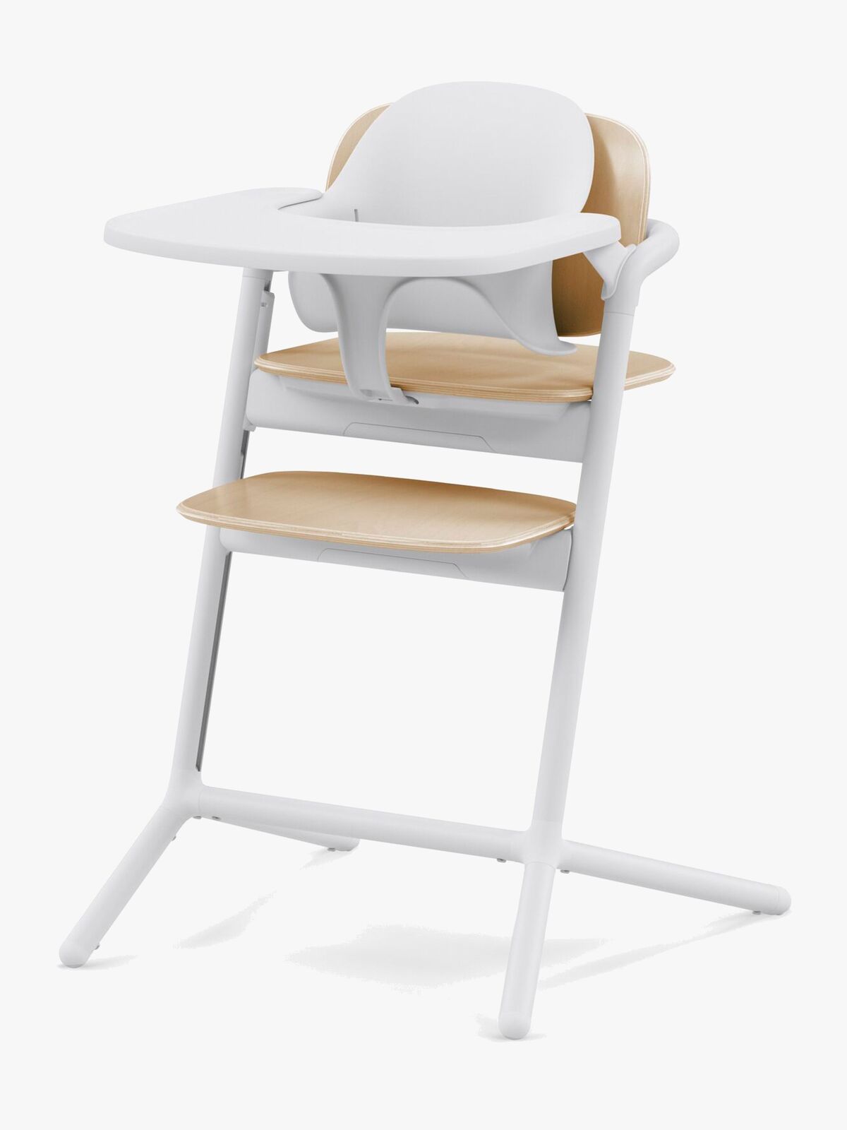 Cybex Lemo 3-in-1 Højstol inkl. Babysæt og Bakke, Sand White