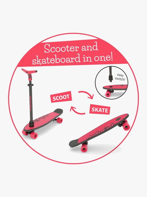 Chillafish SkatieSkootie 2 Løbehjul, Koralrød