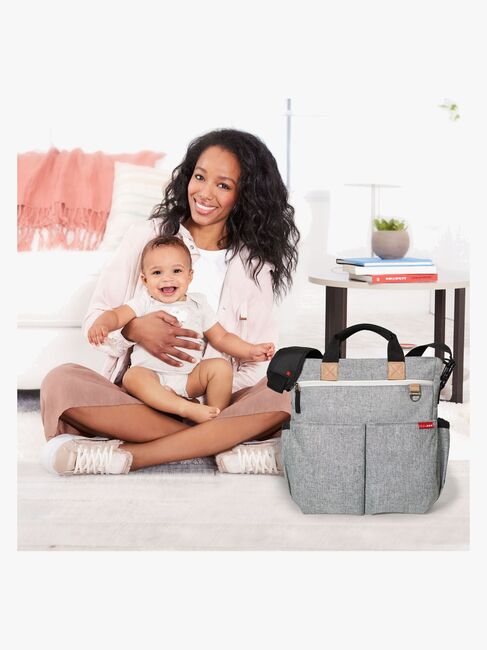 Skip Hop Duo Signature Pusletaske, Grey Melange