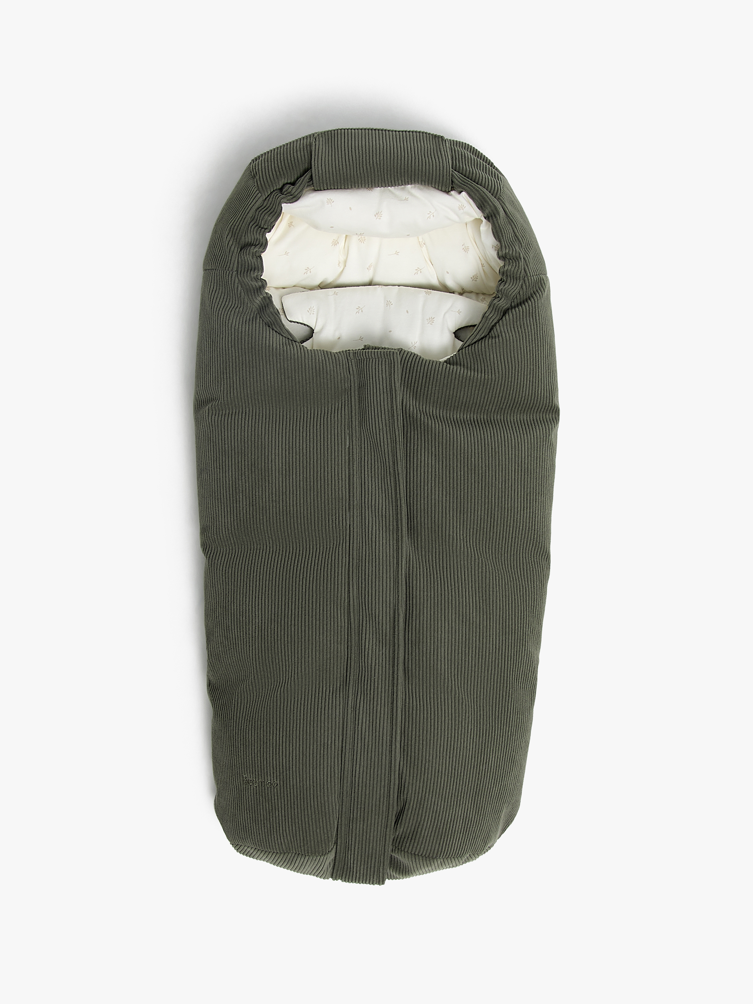 Beemoo Mini Vinterkørepose, Green Corduroy/Leaf