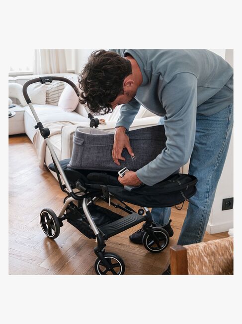 Doomoo Babynest/lift 3-i-1, Grå