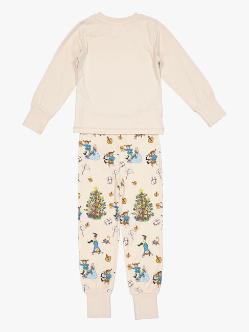 Geggamoja  Todelt Julepyjamas Pippi Langstrømpe, Beige