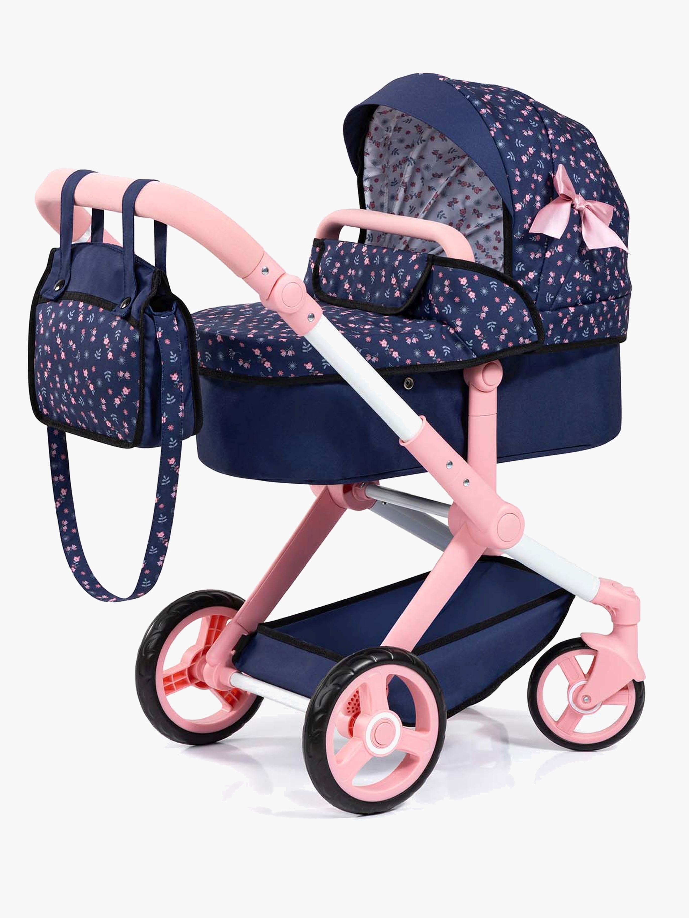 Bayer Design Xeo Dukkevogn, Blå/Blomstret