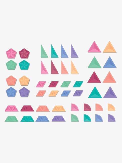 Connetix Magnetiske Byggeklodser Pastel Shape Udvidelsessæt 48 Dele