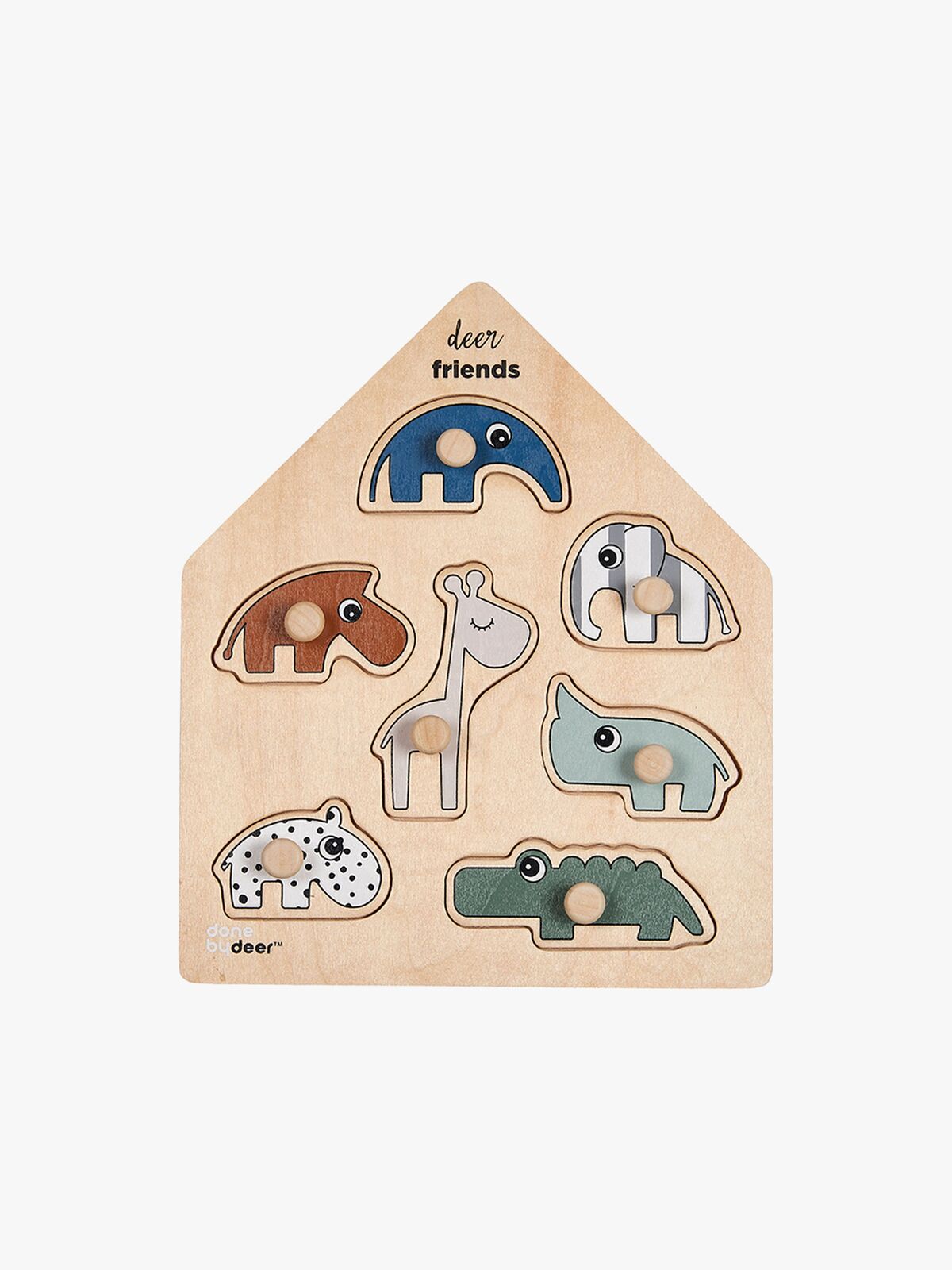 Done By Deer Friends Knoppuslespil, Multifarvet