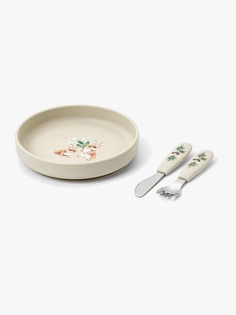 Elodie Tallerken Sæt Silikone, Bunny Darling