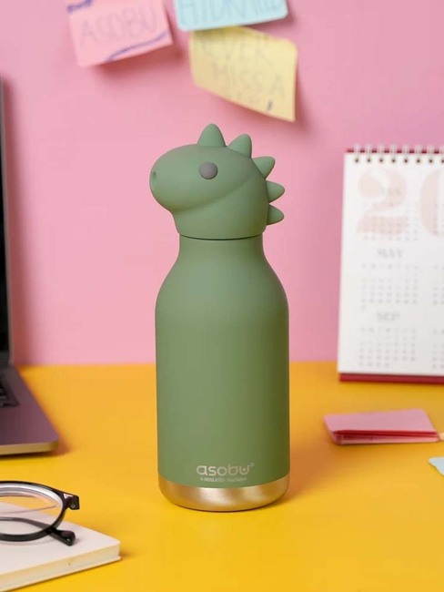 Asobu Bestie Drikkedunk Dinosaur, Grøn SBV44-DINOSAUR-4840_4a.jpg