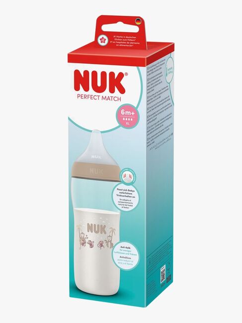 NUK Perfect Match Sutteflaske 360 ml, Monkey