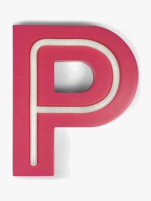 POPP Bogstavslampe P, Lyserød