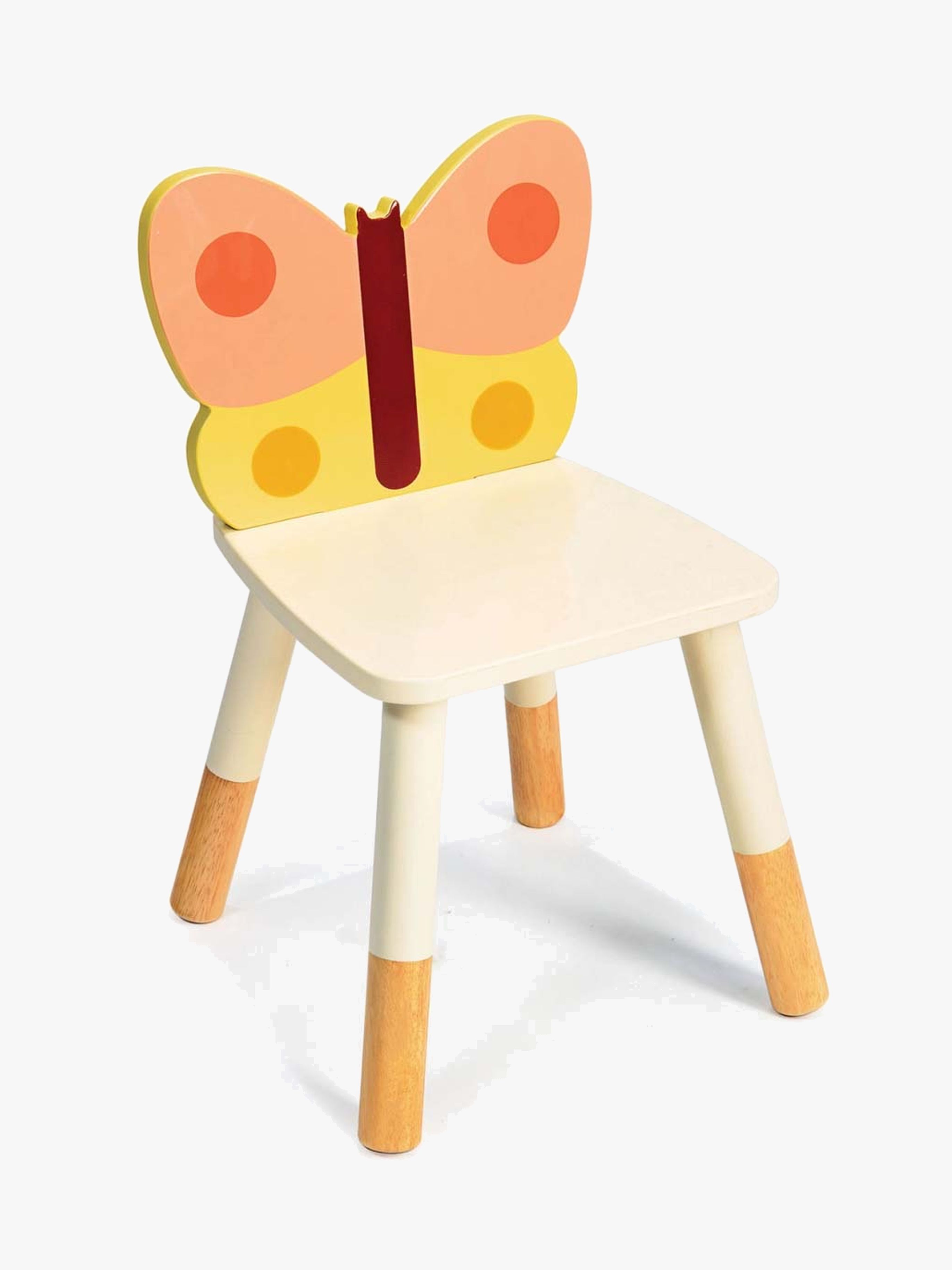 Mentari Stol Med Sommerfuglemotiv, Orange, Børnemøbler, Indretning børneværelse