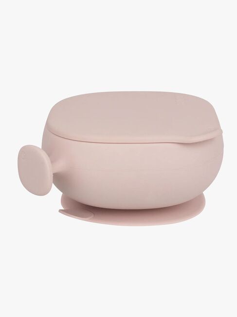 b.box Skål med Låg Silikone, Blush