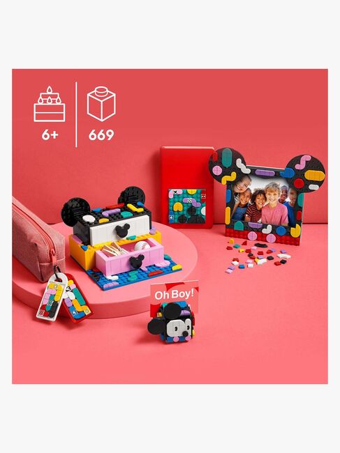 LEGO DOTS 41964 Mickey Mouse og Minnie Mouse skolestart-projektæske