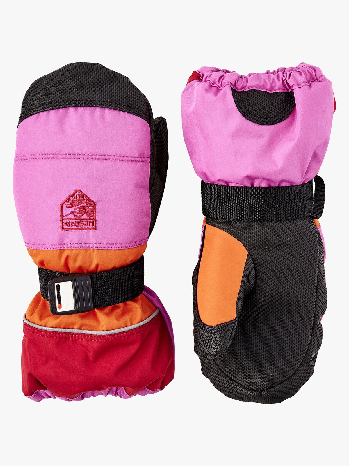 Hestra Kids Czone Vanter, Cerise/Light orange