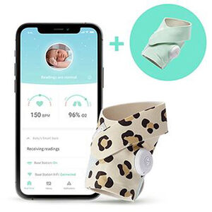Owlet Smart Sock Babyalarm, Leopard Bundle