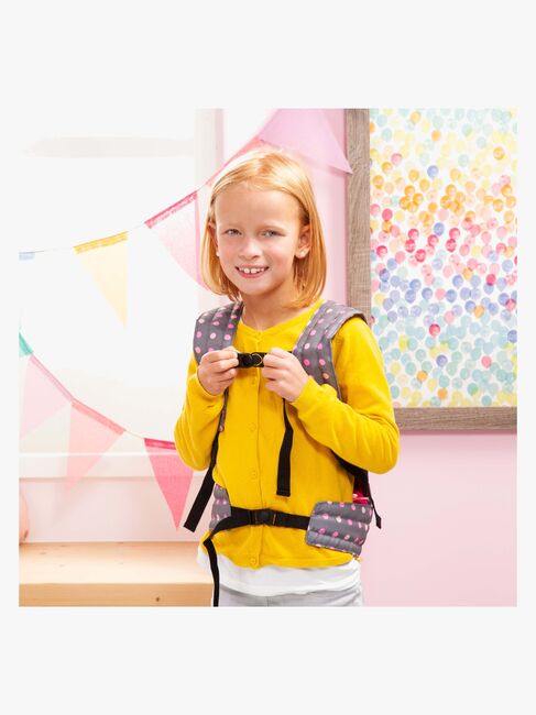 Bayer Design Dukkebæresele Deluxe, Grå/Lyserød