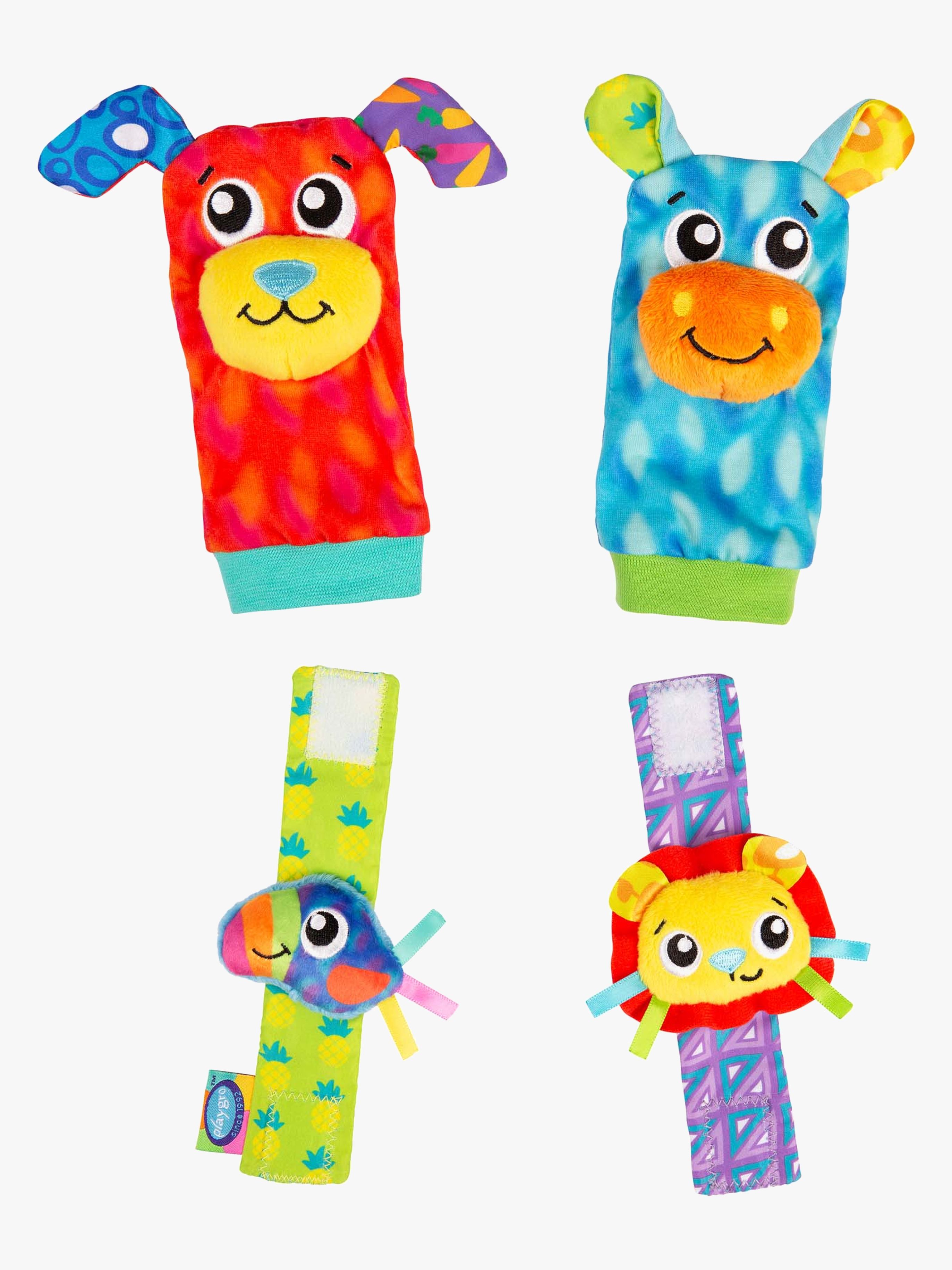 PlayGro Pals Wrist Rattle & Foot Finder Aktivitetslegetøj