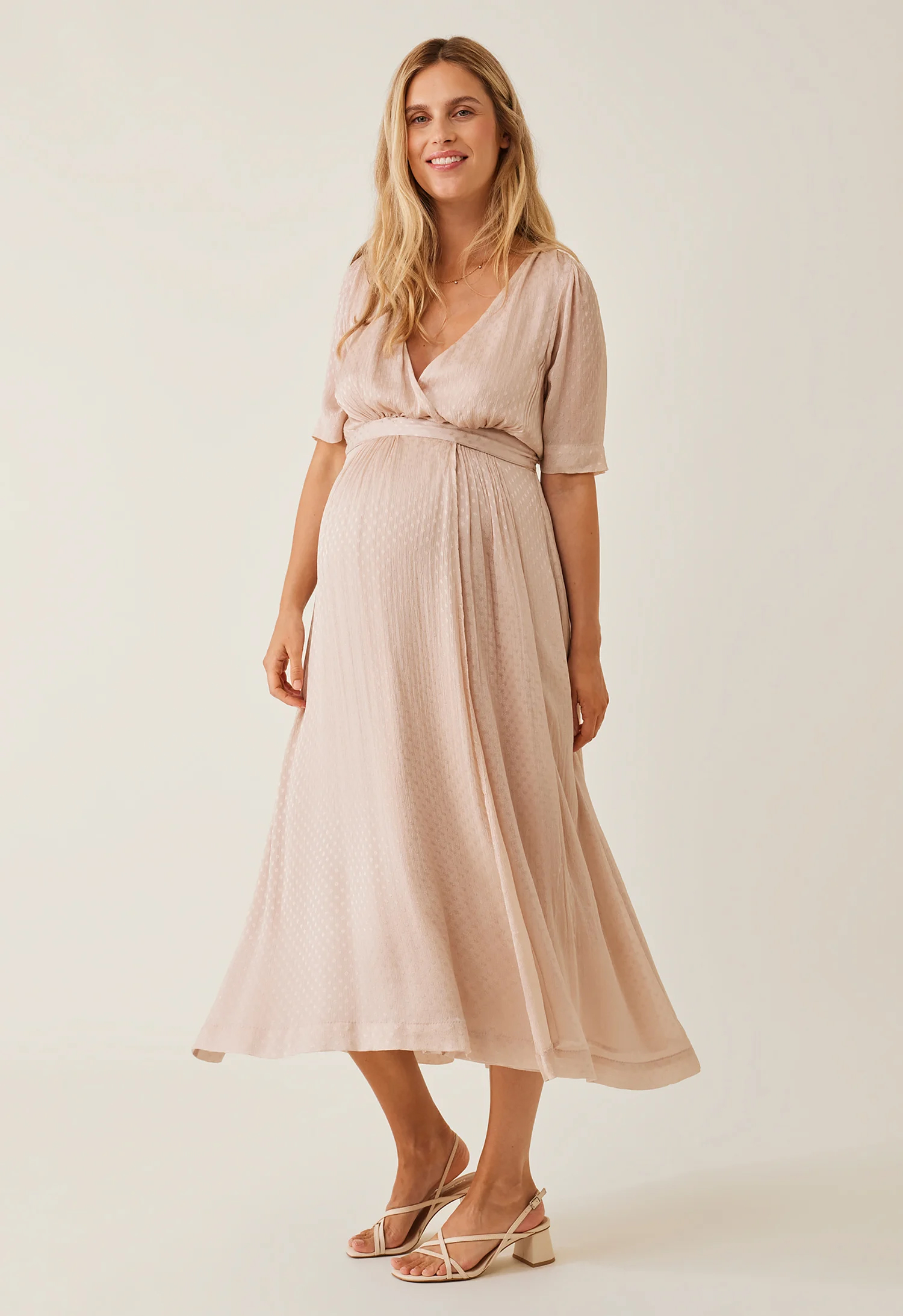 Boob Occasion Graviditetskjole, Pink Champagne, L, Ventekjoler, Ventetøj