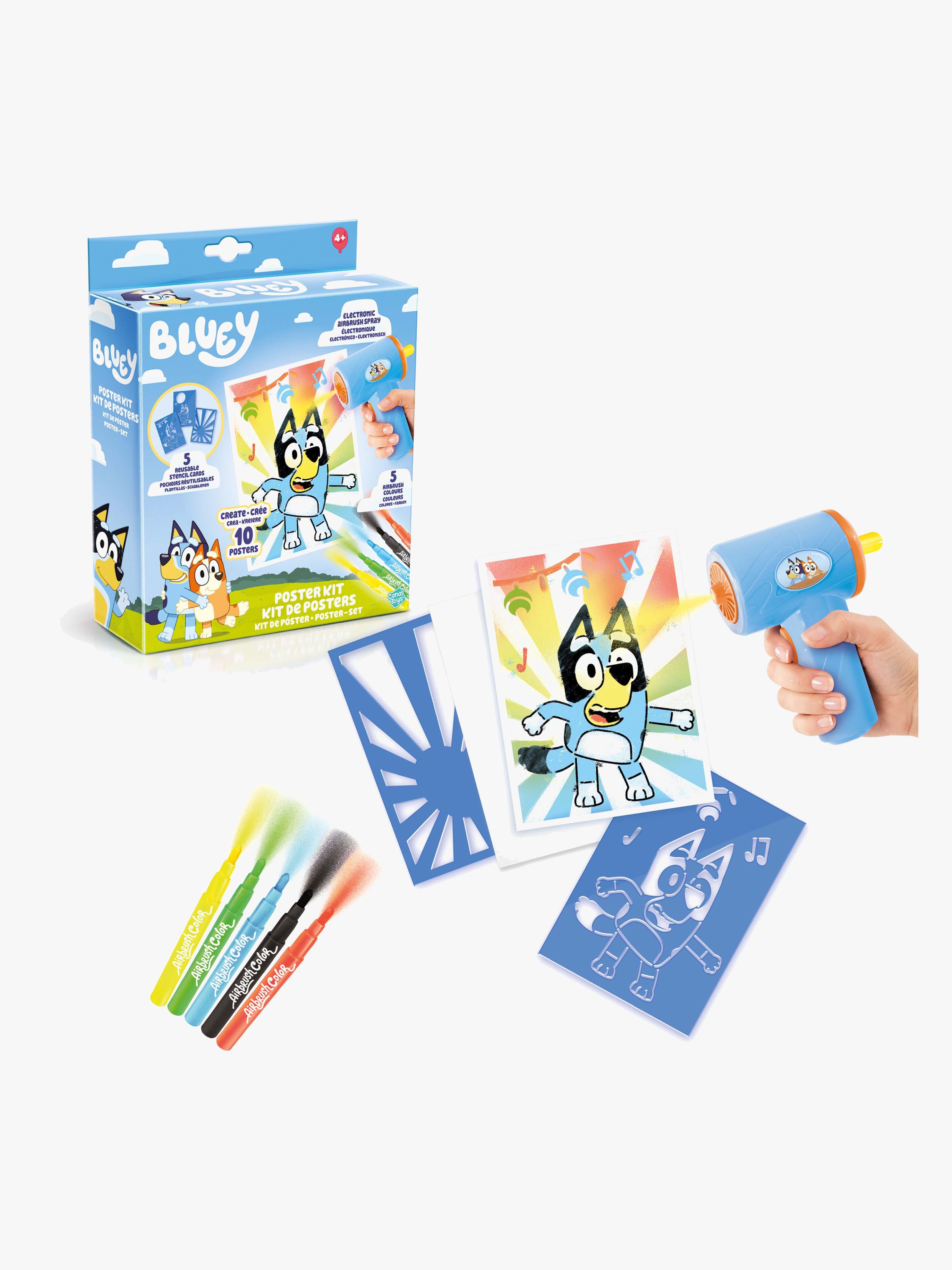 Airbrush Plush Art Bluey Kreativt Sæt Plakat