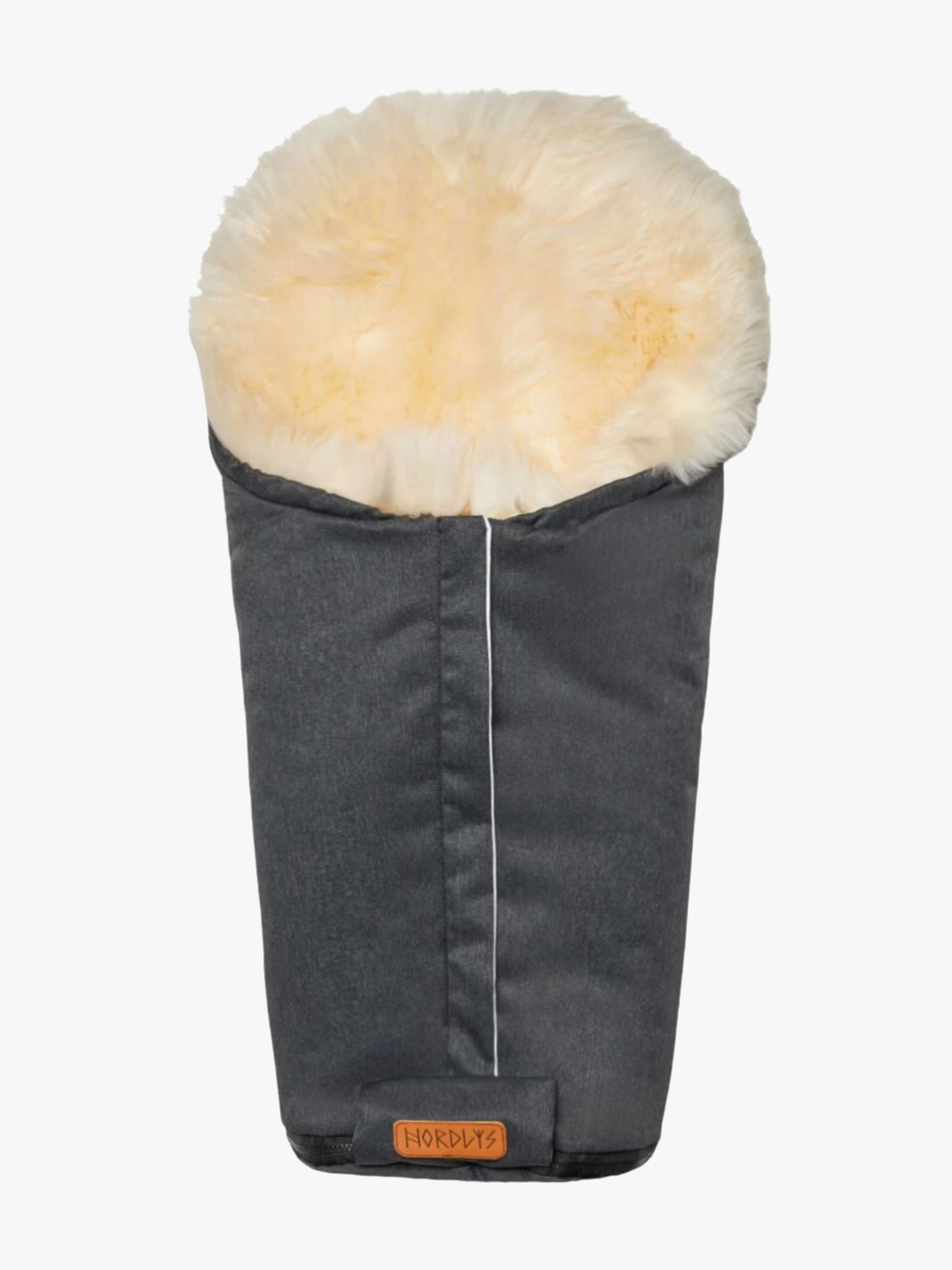 Nordlys Idun Mini Lammeskindskørepose, Grey/Natural