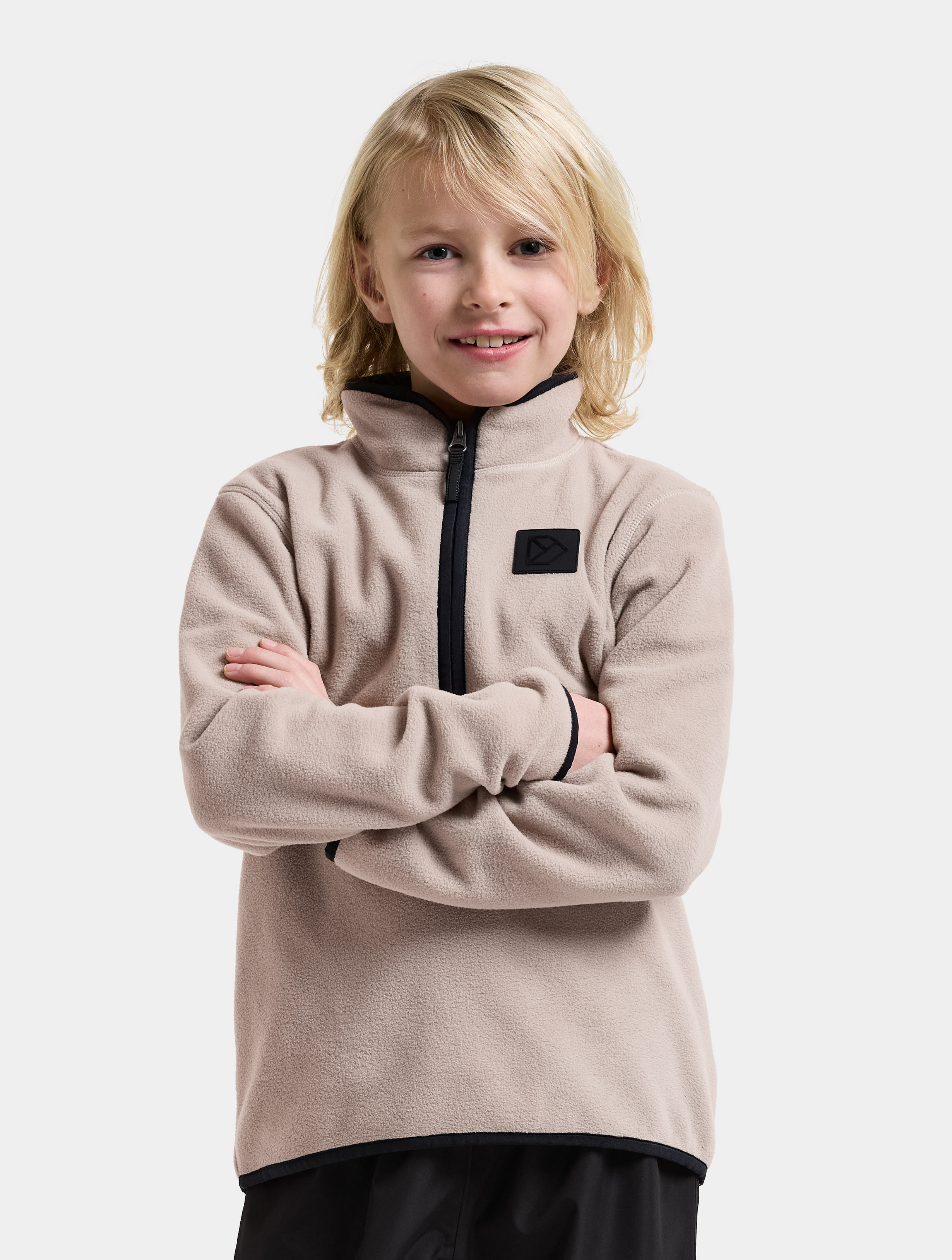 Didriksons Rubi Fleecetrøje, Beach Beige, 170