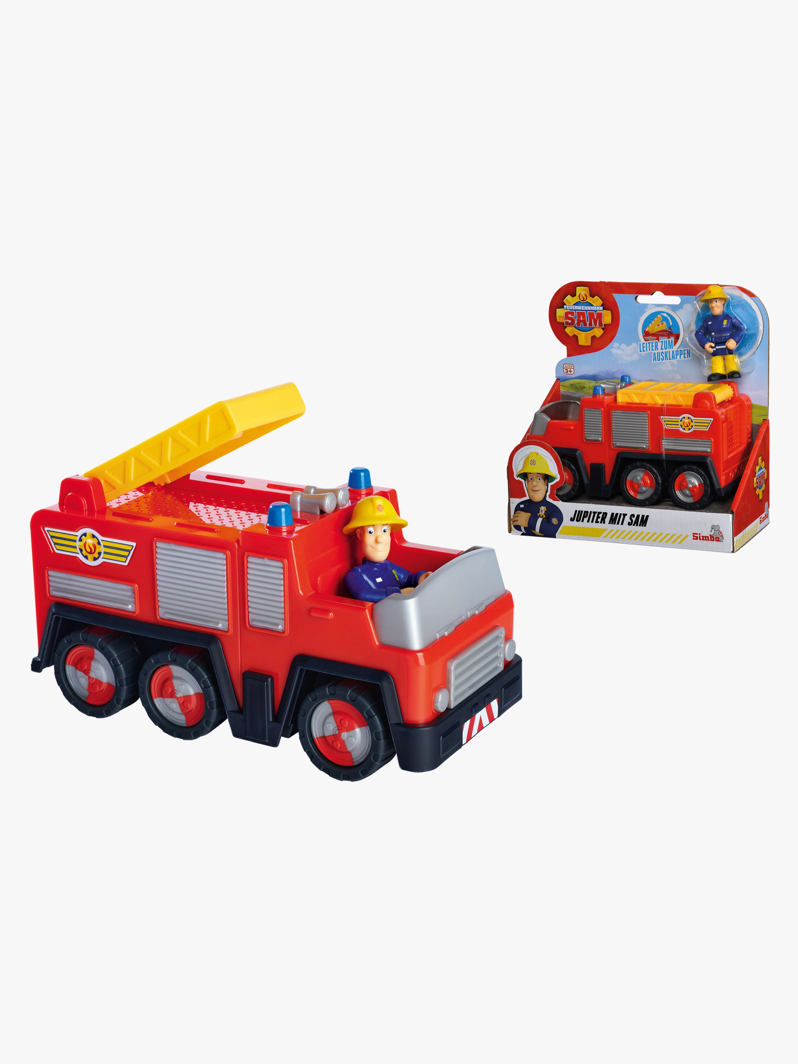 Brandbil Jupiter &  Figur Brandmand Sam