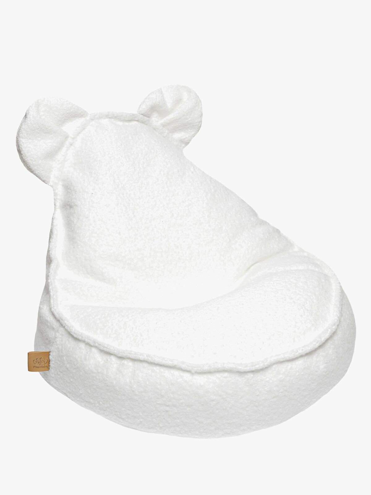 Meowbaby Boucle Sækkestol Teddy, Hvid