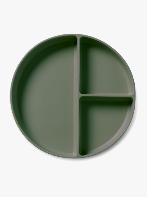 nuuroo Mingo Opdelt Tallerken Silikone, Dusty Green