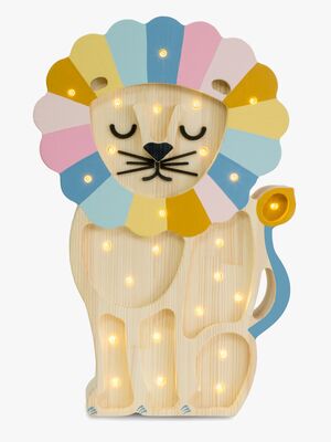 Little Lights Lampe Løve, Retro Rainbow