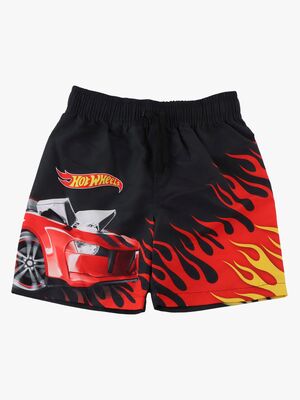 Hot Wheels Badeshorts, Sort