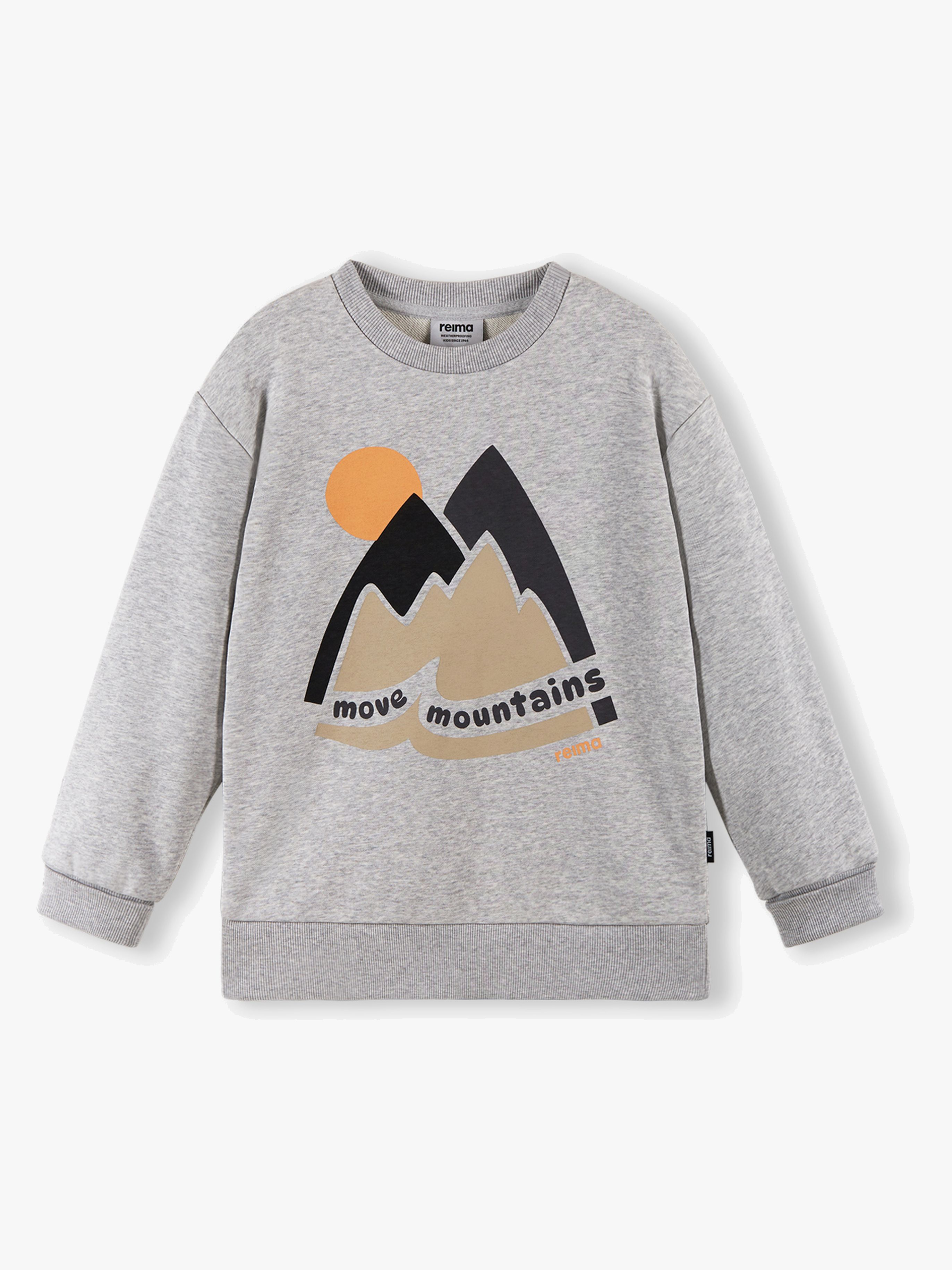 Reima Collari Sweatshirt, Melange Grey, 98-104