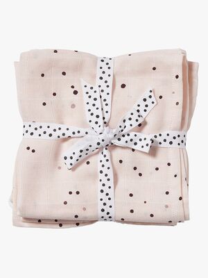 Done By Deer Stofble Dreamy Dots 120x120 2-pak, Powder