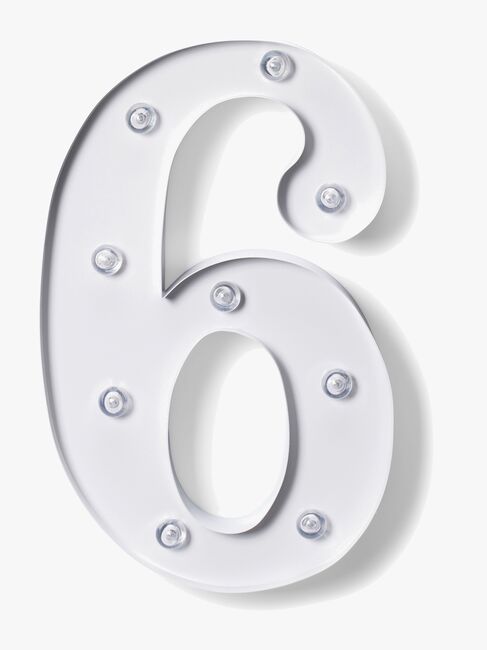 Alice & Fox Tallampe 6, Hvid