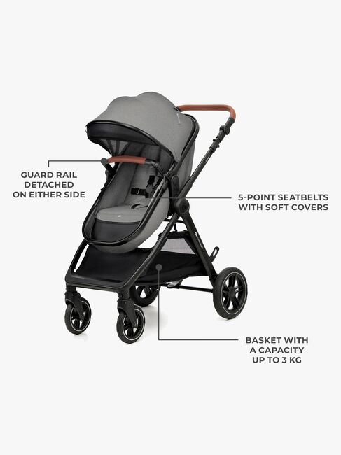 Kinderkraft ESME PRO 3-in-1 Duovogn Travelsystem, Moonlight Grey