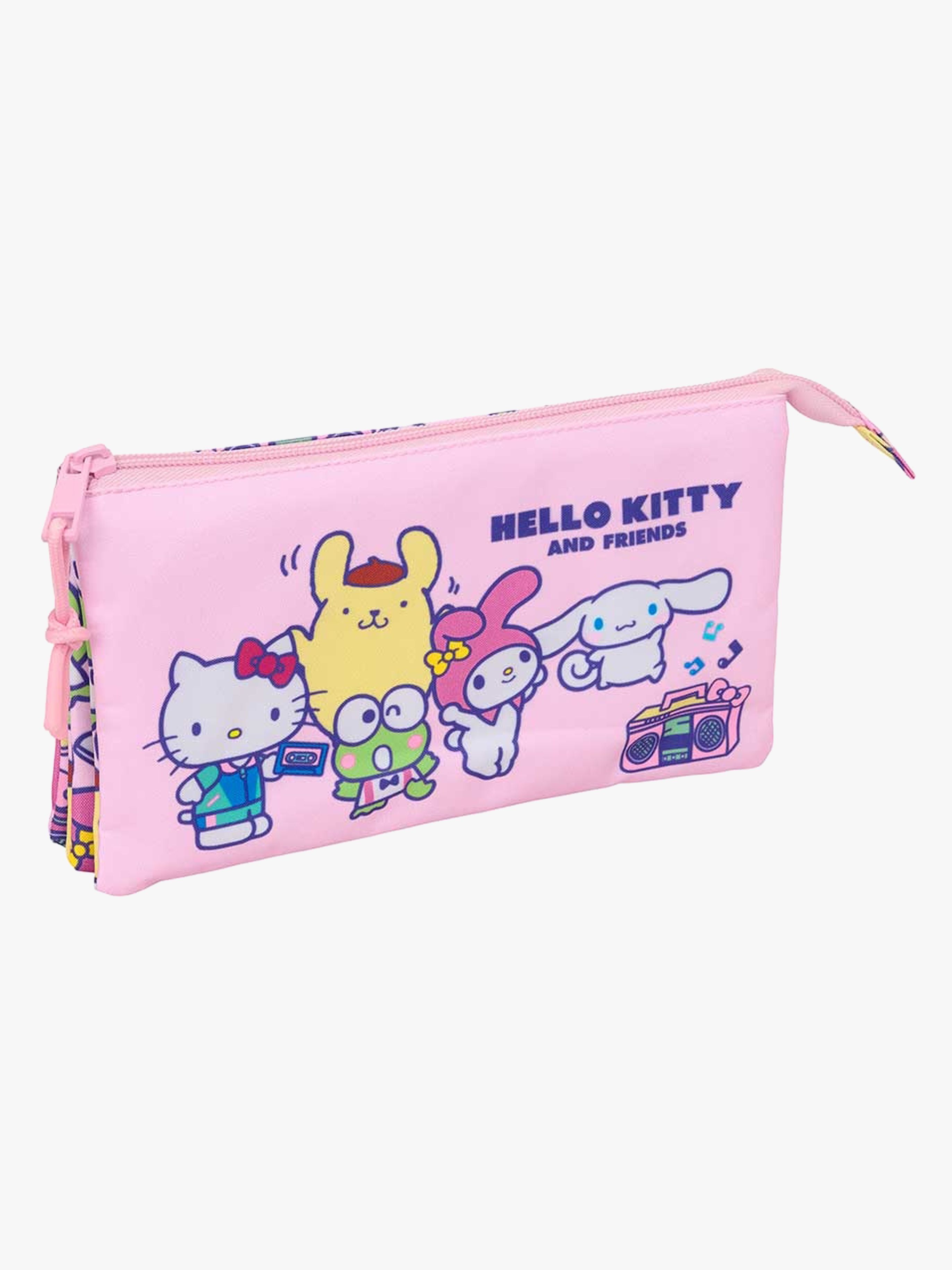 Hello Kitty &  Friends Penalhus med 3 Rum, Pink