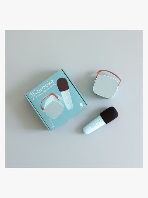 Lalarma Bluetooth-højttaler med Trådløs Mikrofon, Blå