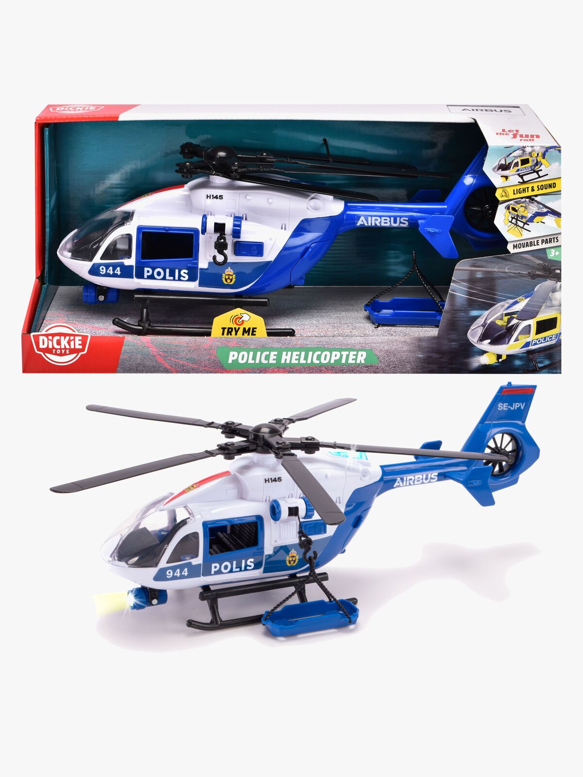 Dickie Toys Svensk Politihelikopter