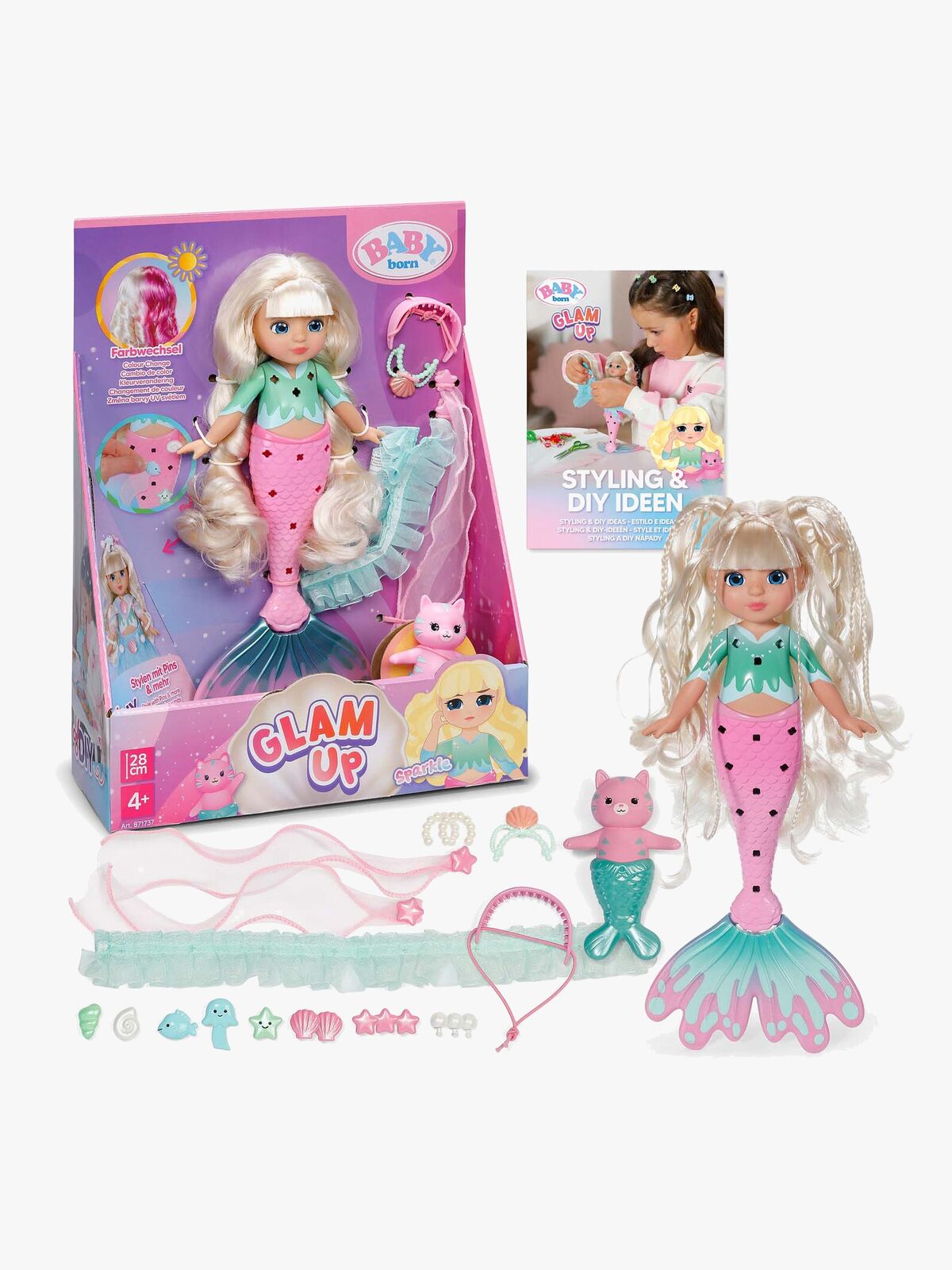 BABY born Glam Up Havfruedukke Sparkle