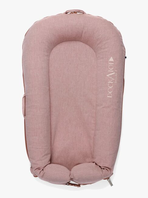 DockATot Deluxe+ Babynest, Ginger Chambray