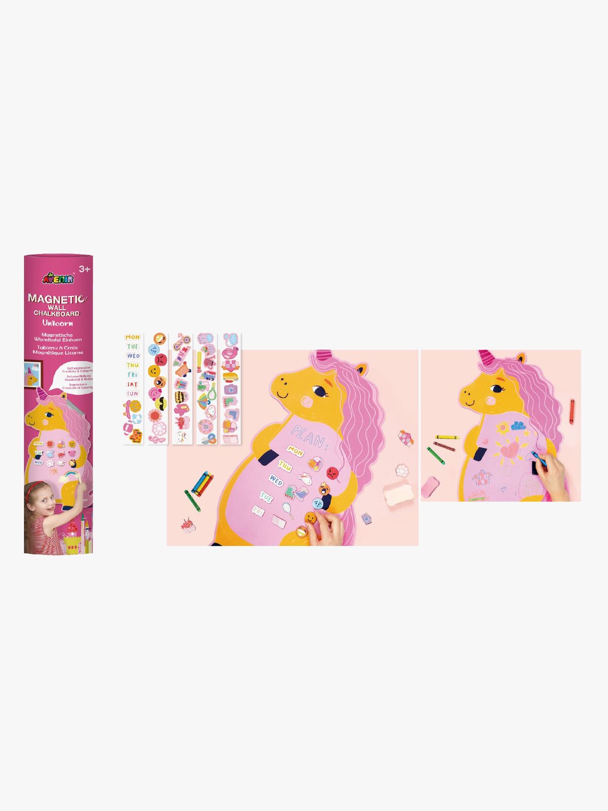 Avenir Magnetisk Tegnetavle Enhjørning