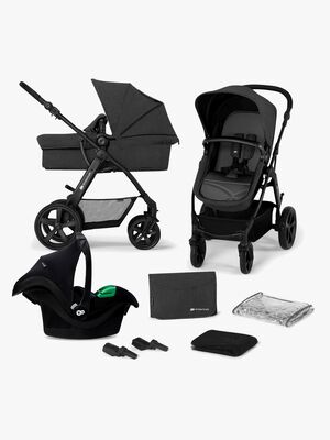 Kinderkraft MOOV CT 3-in-1 Mink Pro Kombivogn, Black