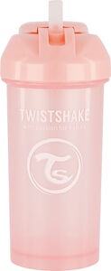 Twistshake Sugerørskop 360 ml, Pearl Pink